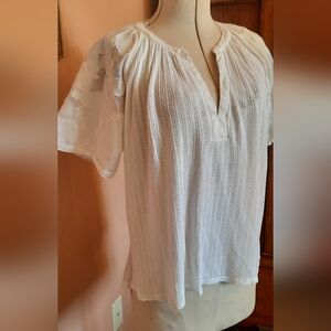 Lucky Brand Casual White Women's Top